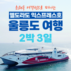 [포항출발] 초쾌속 엘도라도호 2박3일 울릉도 여행 ★실속★