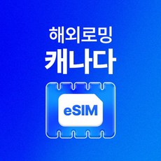 [캐나다] 캐나다이심 여행용 캐나다유심 오타와 무제한 데이터 eSIM