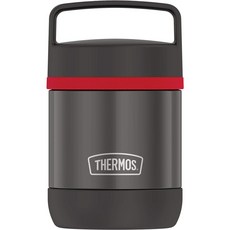 푸고 스테인리스 써모스 푸드자 보온죽통, 블랙, 300ml, 1개
