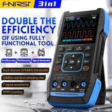 FNIRSI 디지털 오실로스코프 멀티미터 DDS 기능 신호 발생기 3 in 1 아날로그 대역폭 10MHz * 2 50 MS/, 1개