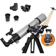 Celestron – StarSense Explorer DX 102AZ 스마트폰 앱 지원 망원경 앱과 함께 작동하여 별 행성 등을 찾는 데 도움 102mm 굴절기 iPhone/A, 기본