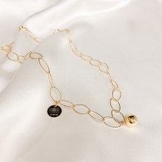 925실버 18k 코인 팬던트 이태리 사슬체인 은 목걸이