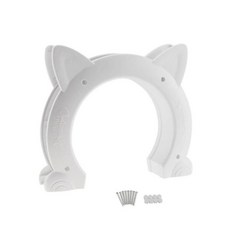 강아지 고양이 새끼 고양이용 보안 잠금 구멍 문 집용 애완 동물, 1. White, 1개