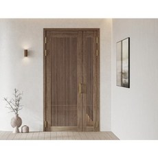 영림 중문 간살 여닫이 도어 아파트 리모델링, 1짝여닫이, 영림컬러전부, 투명유리, 1개