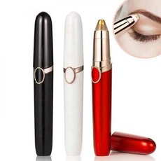 USB 충전식 전기 눈썹 트리머 미니 면도기 휴대용 얼굴 제모기 여성 제모기, 3)빨간
