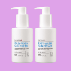 일리윤 저자극 이지워시 선크림 SPF50+ PA++++ 150ml x 2개, 150ml × 2개