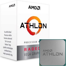 AMD YD200GC6FBBOX Athlon 200GE Radeon Vega 그래픽이 탑재 된 2- 코어 4- 스레드 AM4 소켓 데스크탑 프로세서 : 컴퓨터 및, 단일옵션