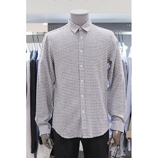 본 AK수원점 본BON 18F/W 그레이 하운드투스 체크 순면 기모 남방BN8WBA896 GY
