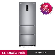 LG전자 디오스 스탠드형 김치냉장고, 그레이, K335S14E