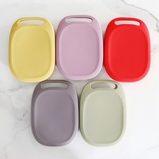 실리콘 손잡이형 접이식 도시락 통 반찬통 다용도 냉장고 정리 밀폐 용기 650ml, 1개