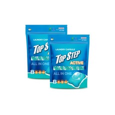 탑스텝 캡슐세제 액티브 40개입 x 2팩 덴마크 9종효소 고농축 올인원, 탑스텝 캡슐세제 액티브 40개입 x 2팩 덴마크 9종효, 1개, 4L