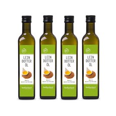 BioKontor 바이오콘토르 천연 냉간 압착 카멜리나 오일 500ml 4팩, 4개