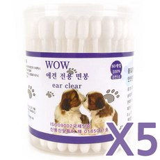 용마산업 와우 귀세척 면봉, 80개입, 5개