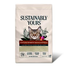 써스테이너블 유어스 오렌지(굵은 입자) 5.9kg 3개세트 17.7kg 카사바 고양이 모래 친환경 3개