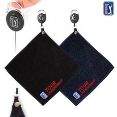 [PGA TOUR]피지에이투어 챔피온십 골프 릴 타올/클리너/스포츠/, 블랙