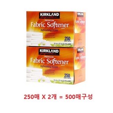 커클랜드시그니춰 드라이시트 시트형 섬유유연제 본품, 7개, 500매