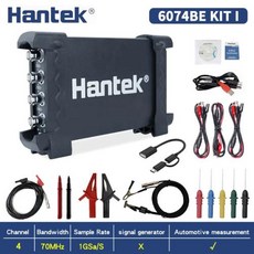 오실로스코프 디지털 휴대용 자동차 4 채널 Hantek 6074BE 6254BE PC 안드로이드 USB 가상 70Mhz 250Mhz 1GSaS, 1개