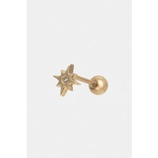 14k 플랫 큐빅 스파클 피어싱