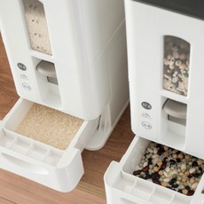 생활백서원터치계량쌀통