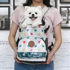 D18 패리스독 멀티도트앞가방 애완용가방-72394EA sj1*0289IQ, 그레이 M, 1개