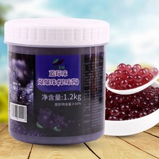 타카오펄 1.2kg 망고 칼라 버블티펄 빙수 팝핑보바 음료 색깔 화이트펄 토핑 밀크티펄, 블루베리펄, 1개, 1개입