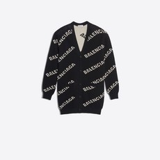 Balenciaga Jacquard-Cardigan mit Logo 518134T14711070