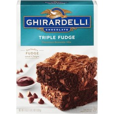 Ghirardelli Triple Fudge Chocolate Brownie Mix 기라델리 트리플 퍼지 초콜릿 브라우니 믹스 538g X 2개