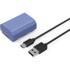 SMALLRIG NP-FZ100 Battery 2400mAh USB-C Camera for Sony A7R V A7 IV A7S III 2.5H Full Charge A7C I, Blue