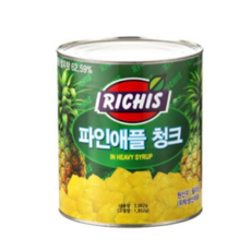 동서 리치스 파인애플 청크 3kg, 6개