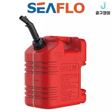 씨플로 플라스틱 제리캔 캠핑 휴대용 연료통 올스타 레드 10L (주유구포함)