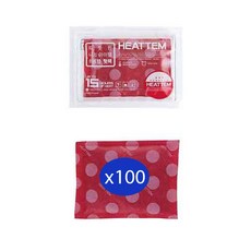 히트템핫팩 레드일반형 90g x100개, 100개