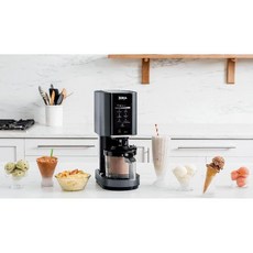  닌자 아이스크림 메이커 매트 블랙 젤라토 믹스인 밀크셰이크 소르베 스무디 