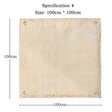 바베큐 패드 화재 담요 캠핑 내화 천 화재 구덩이 매트 피크닉 바베큐 패드 고온 Anti-Scald 난연 깔개, 100x100cm, 1개