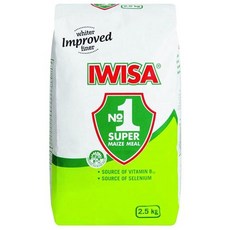 Iwisa Maize Meal - 2.5kg / 5.5파운드 (1팩)