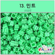 망치가 필요없는 쑥쑥블럭 디폼블럭 8mm 벌크 리필 패키지 27컬러(나노블럭) 무료도안제공, 13.민트