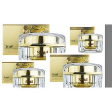 [앙쥬] 24k 골드 프리미엄 스네일 (달팽이) 영양 크림 (50ml) + 증정 : 콜라겐 핸드크림 100g / 달팽이 추출물 함유로 미백 및 주름개선 기능성, 4개