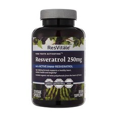 ResVitale 레스베라트롤 태블릿 250mg, 없음, 없음, 120정, 1개