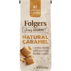 폴저스 심플리 고메 그라운드 커피, 내추럴 카라멜(Natural Caramel), 283g