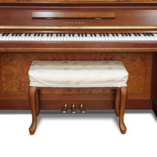 오케피아노 디지털 키보드 KA50/61/88 건반 덮개 커즈와일/야마하/신디사이저/피아노커버/피아노의자, 10 의자커버 1인용(자수아이보리)