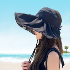 우아모드 여성 큰챙 썬캡 햇빛가리개 여자 모자
