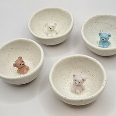취한 테디베어 소주잔 한잔곰돌이 술잔 사케잔 집들이 선물, 한잔곰돌이 ( 주잔 1p ), 하늘, 1개