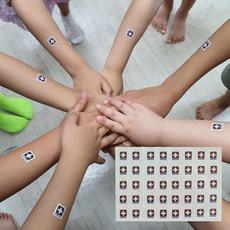 약국 붙이는체온계 100개 신생아 아기 강아지 고양이 겨드랑이 고막 구강, 1개