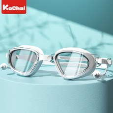 코차이 알 큰 수경 안티포그 처리 물안경 3종 컬러, 1개, 화이트