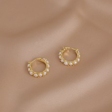 쌀알진주귀걸이