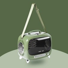 강아지산책가방 고양이켄넬 강아지포대기 외출 휴대용 겨울 배낭 우주 캡슐 케이지 학교, 미센 그린, 12kg 이내 매트 발송 컬렉션