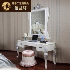 자개화장대 경대 신익헌 유럽식 화장테이블 신고전 거울 화장대 화이트 원목묘은 메이크업 세, 01 화장대+미러, 01 복장을 갖추다