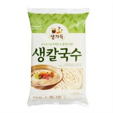 0 풀무원 생가득 생칼국수 4인분 (550g), 옵션1 - 기본포장 (박스or비닐포장) (+0원)