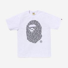 베이프 재팬 에이프 헤드 티셔츠 화이트 BAPE Japan Ape Head T-Shirt White 255208