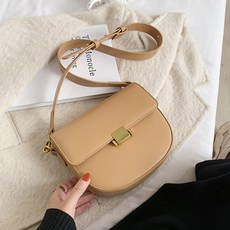 여성 하프문 미니백 가죽 크로스백
