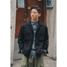 남자 아메카지 빅사이즈 트러커자켓